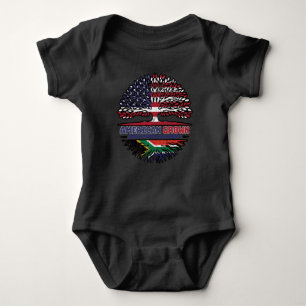 African South Africa US American USA United States Baby Bodysuit