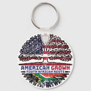 African South Africa US American USA United States Keychain
