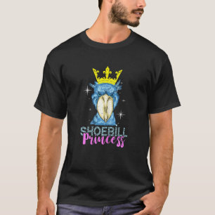 African Stork Shoebill Princess Crown African Bird T-Shirt