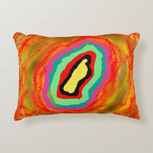 AFRICAN STYLE ABSTRACT ART BY SIXSOX ACCENT PILLOW