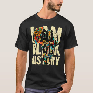 African Style Africa Continent I Am Black History  T-Shirt