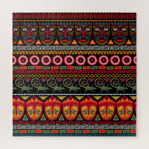 African Style: Decorative Pattern Delight. Jigsaw Puzzle