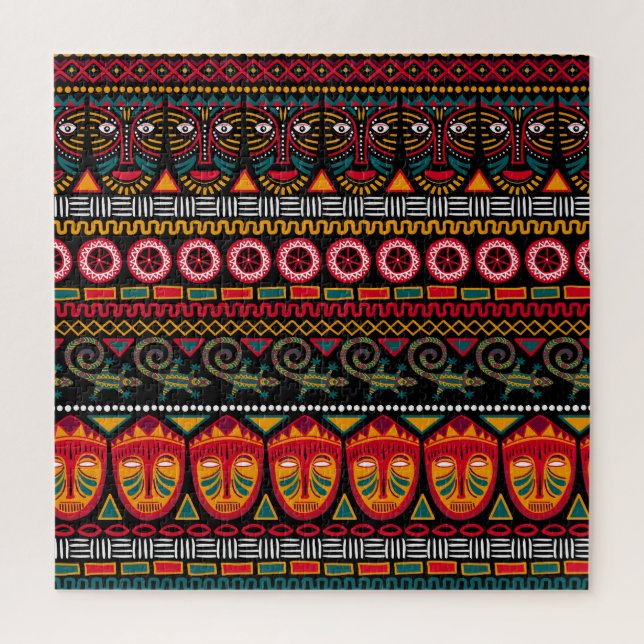 African Style: Decorative Pattern Delight. Jigsaw Puzzle (Vertical)