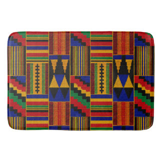 African Style Kente Cloth Bath Mat