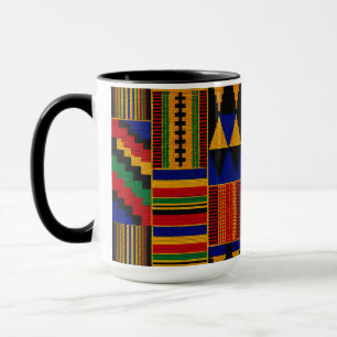 African Style Kente Cloth Mug
