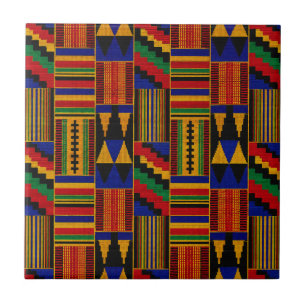 African Style Kente Cloth Tile