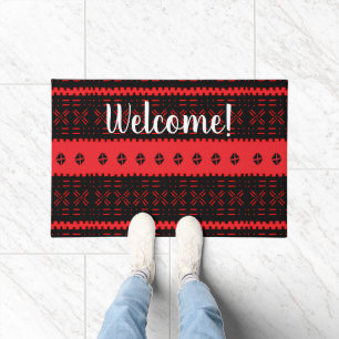 African Style Pattern Personalized Doormat
