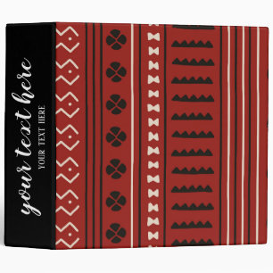 African Styles pattern Binder