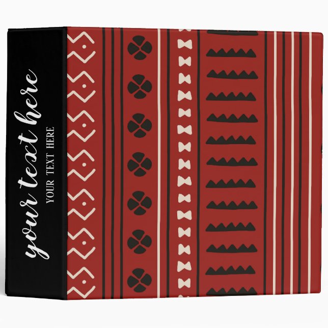 African Styles pattern Binder (Front/Spine)