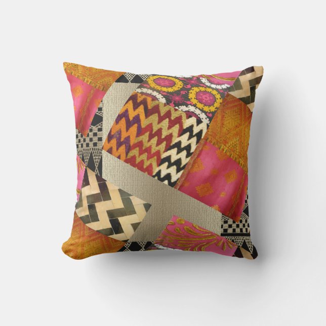 African Summer Jazz Outdoor Pillow (Front)