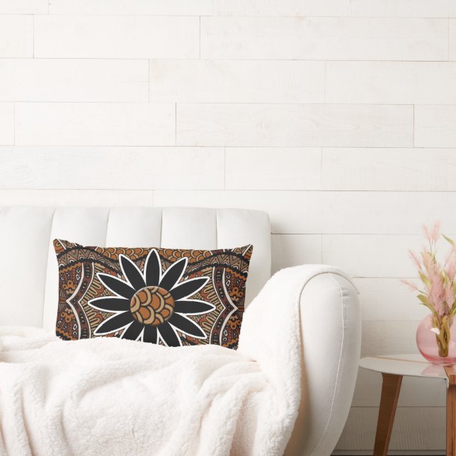 African Sun Flower Lumbar Pillow (Couch)