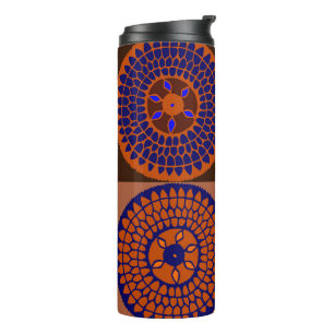 African Sunflower Basket Thermal Tumbler