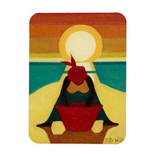 African Sunset 2009 Magnet