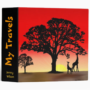 African Sunset Avery Binder
