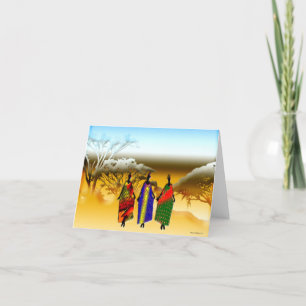 African Sunset Card