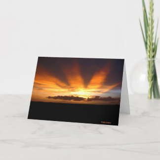 African Sunset Card