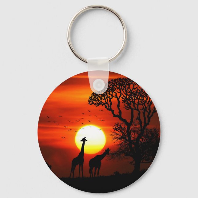 African Sunset Keychain (Front)