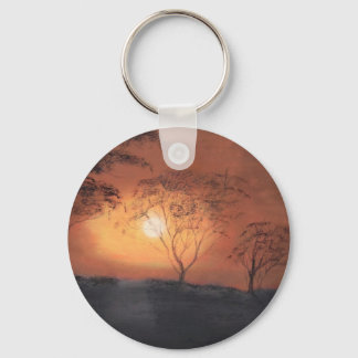 African sunset keychain