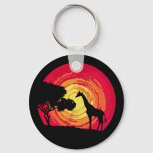African sunset keychain