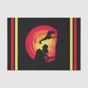African sunset tissue paper