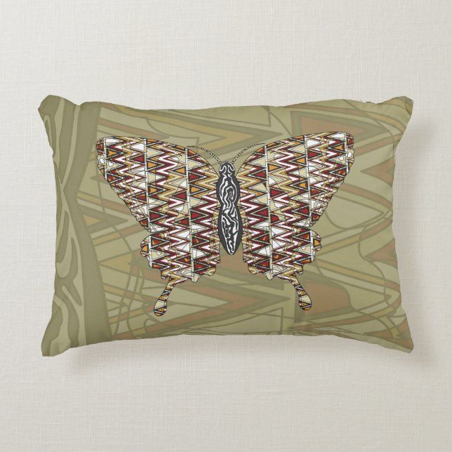 African Swallowtail Accent Pillow (Front)
