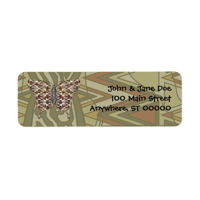 African Swallowtail Address Label (Front)