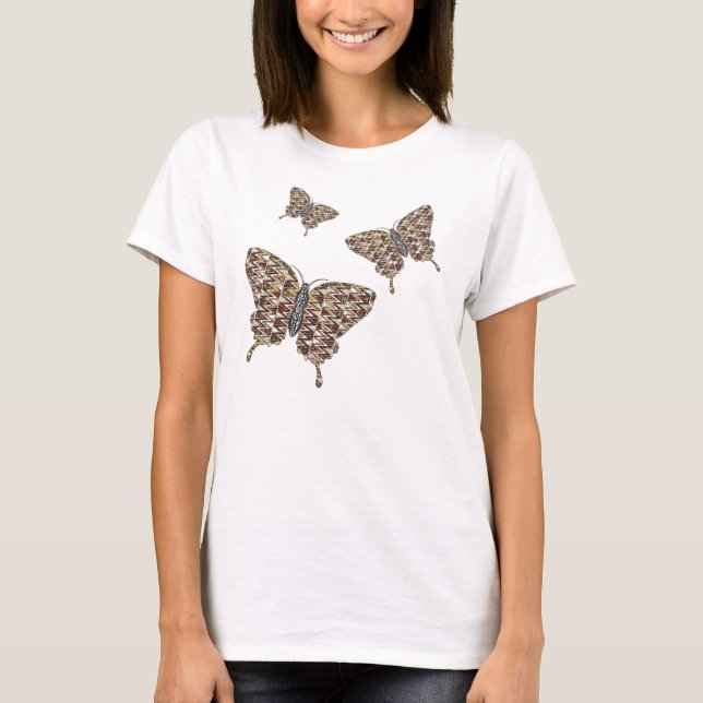 African Swallowtail Women's Light Shirt (Front)