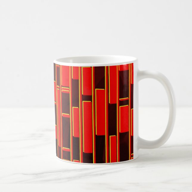 African Textile Inspired Abstract Coffee Mug (Right)