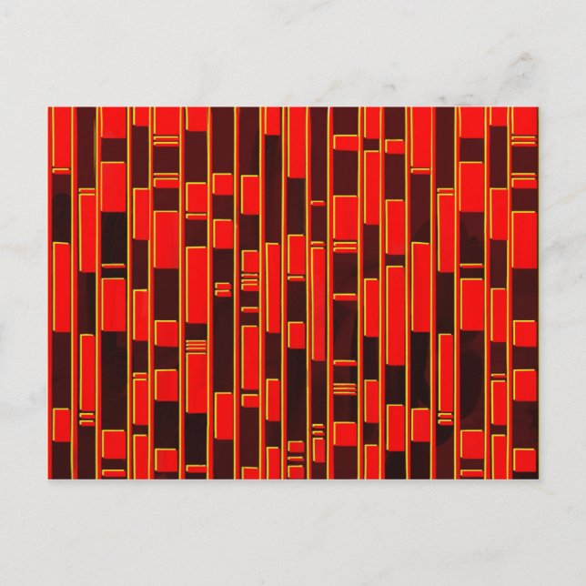 African Textile Inspired Abstract Postcard (Front)