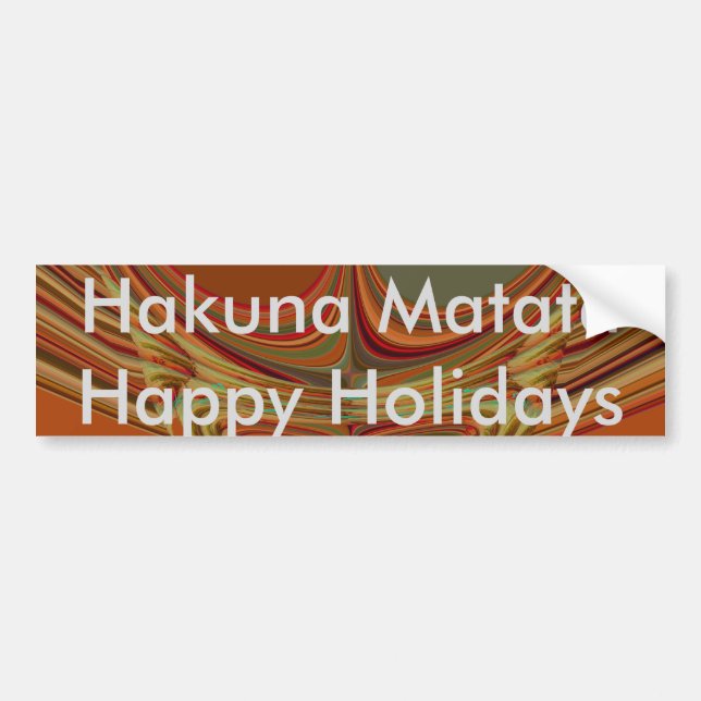 African Traditional Earth Contemporary Art Print   Bumper Sticker (Front)