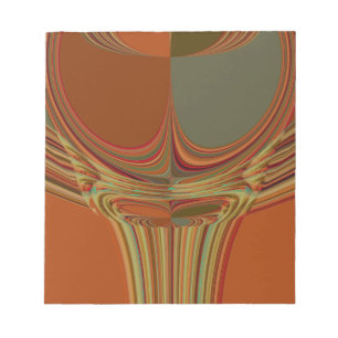 African Traditional Earth Contemporary Art Print Notepad