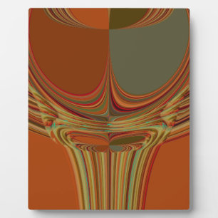 African Traditional Earth Contemporary Art Print   Plaque