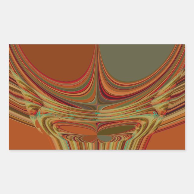 African Traditional Earth Contemporary Art Print   Sticker (Front)