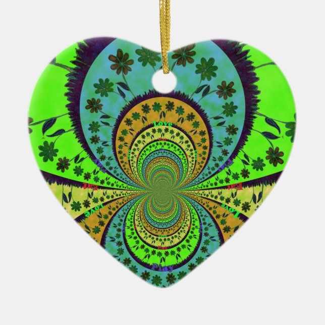 African Traditional Hakuna Matata Colors.png Ceramic Ornament (Front)