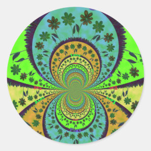 African Traditional Hakuna Matata Colours.png Classic Round Sticker