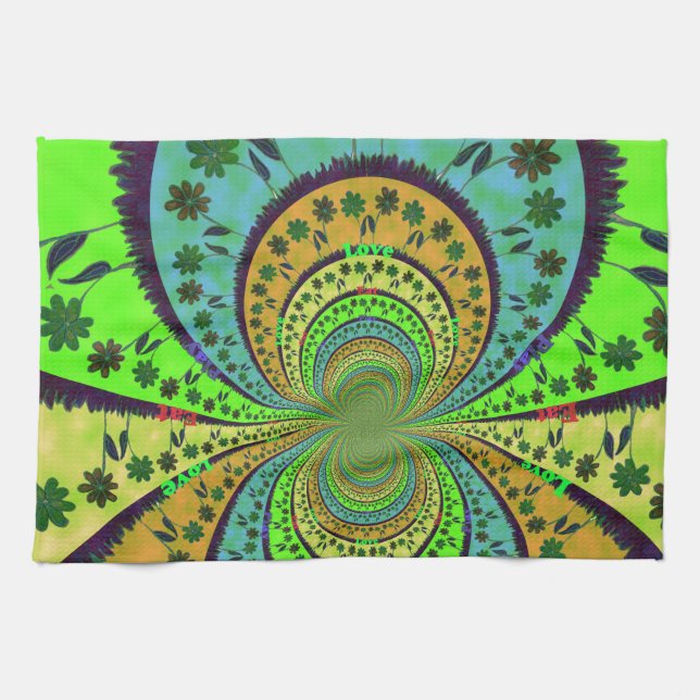 African Traditional Hakuna Matata Colours.png Kitchen Towel (Horizontal)