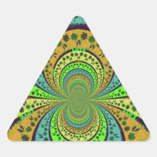 African Traditional Hakuna Matata Colours.png Triangle Sticker