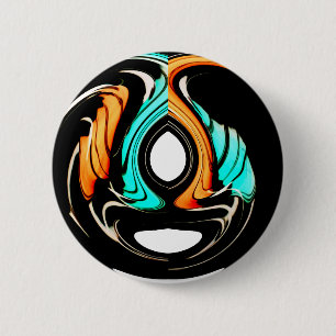 African Traditional Pattern Art Print 2 Inch Round Button