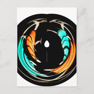 African Traditional Pattern Art Print Postcard