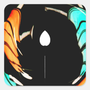 African Traditional Pattern Art Print Square Sticker