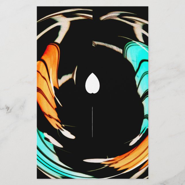 African Traditional Pattern Art Print Stationery (Front)