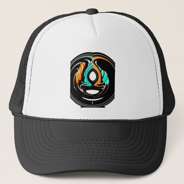 African Traditional Pattern Art Print Trucker Hat (Front)