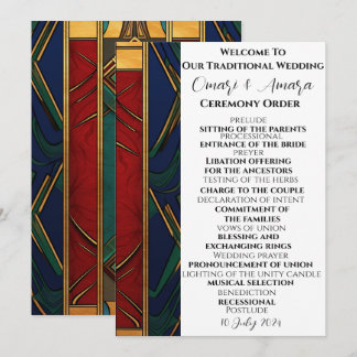 African Traditional Wedding Program