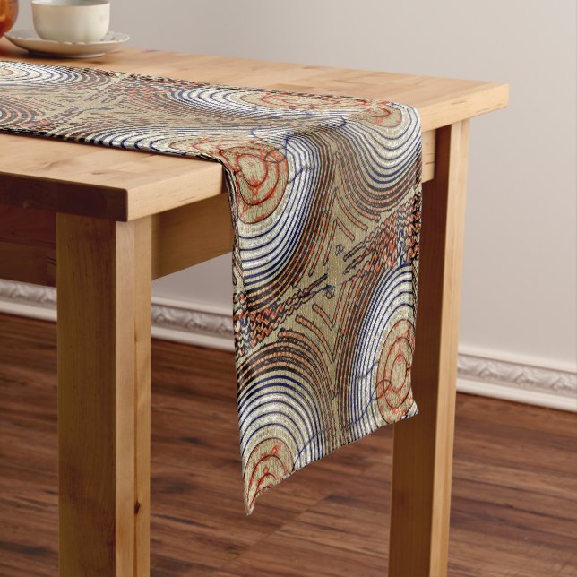 African Tree Rings  Short Table Runner (In Situ)