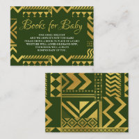 African Tribal Baby Shower Book Request