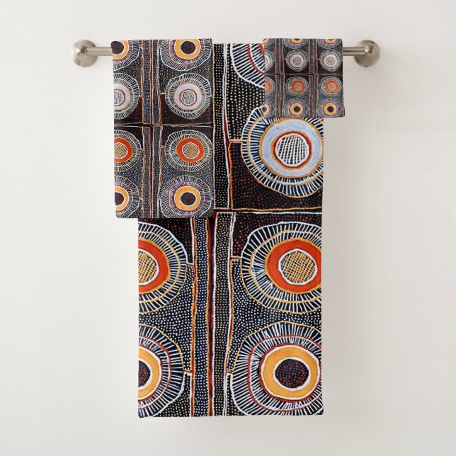 African Tribal Bath Towel Set (Insitu)