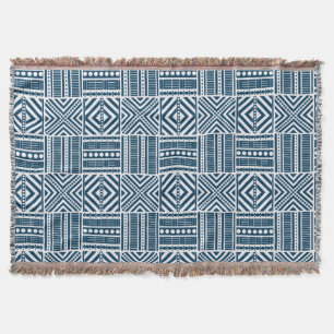 african tribal borders throw blanket