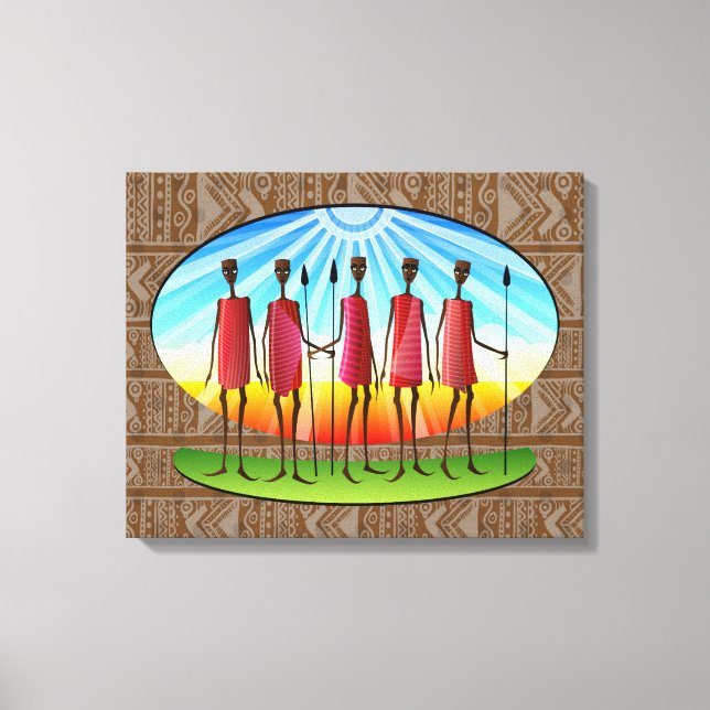 African Tribal Canvas Print (Front)