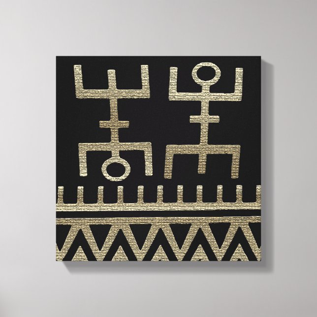 African Tribal Dance Canvas Print (Front)