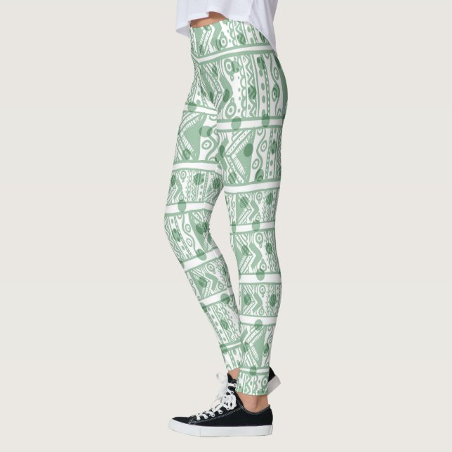 African Tribal Design Leggings (Left)